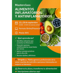 Masterclass- Alimentos Inflamatorios y Antiinflamatorios
